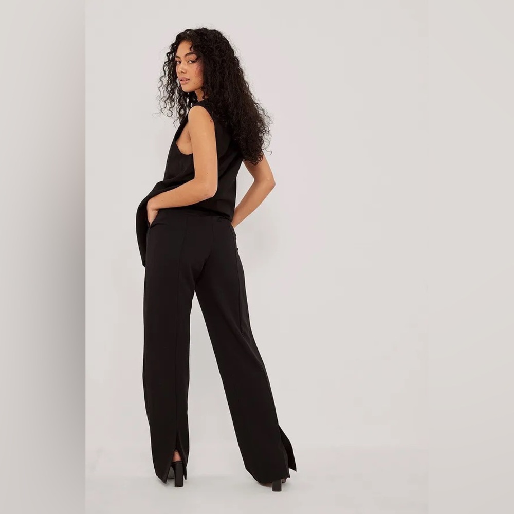 NA-KD Back Slit Suit Pants